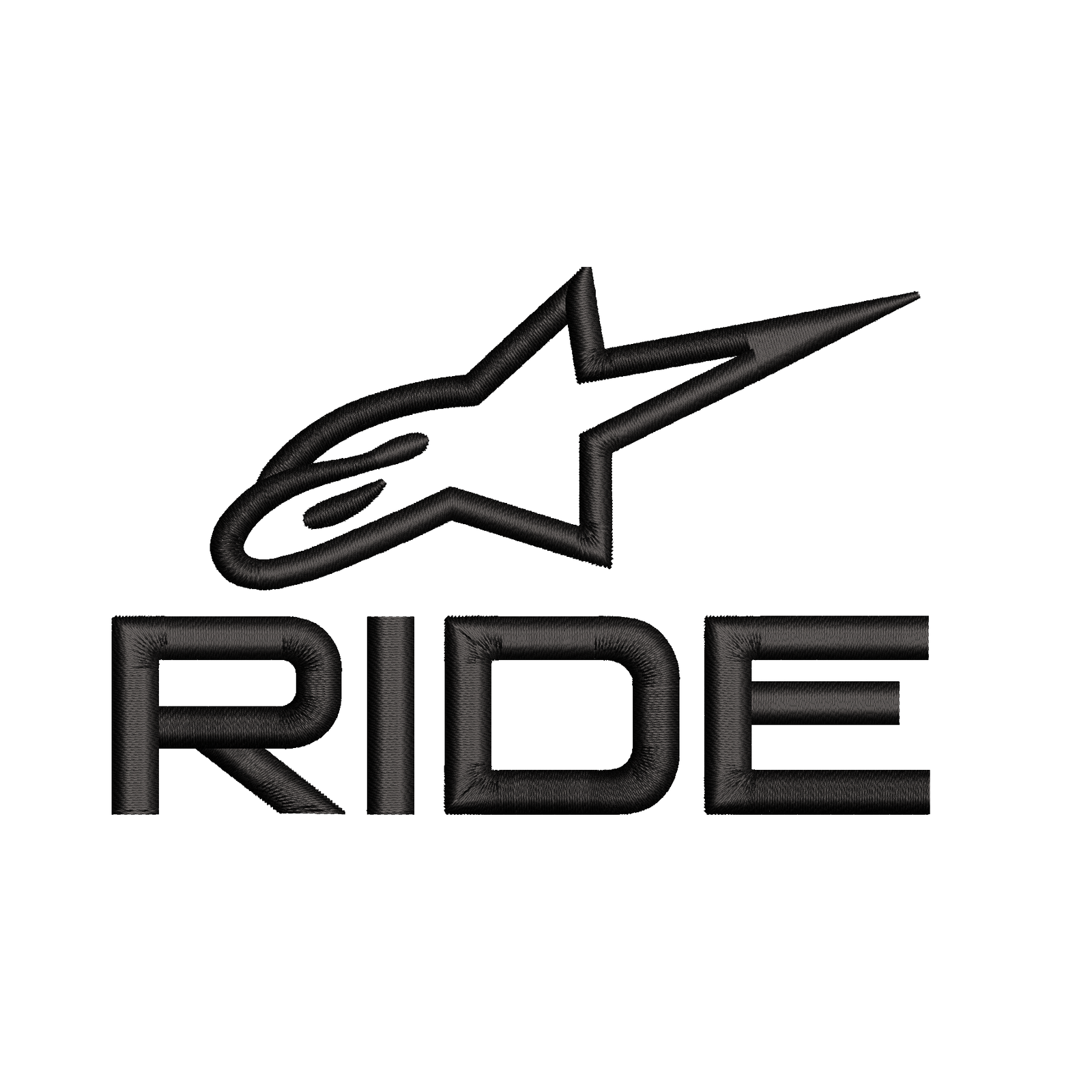 RIDE RIDE FOR HAT | Cap Machine Embroidery File - Image 1